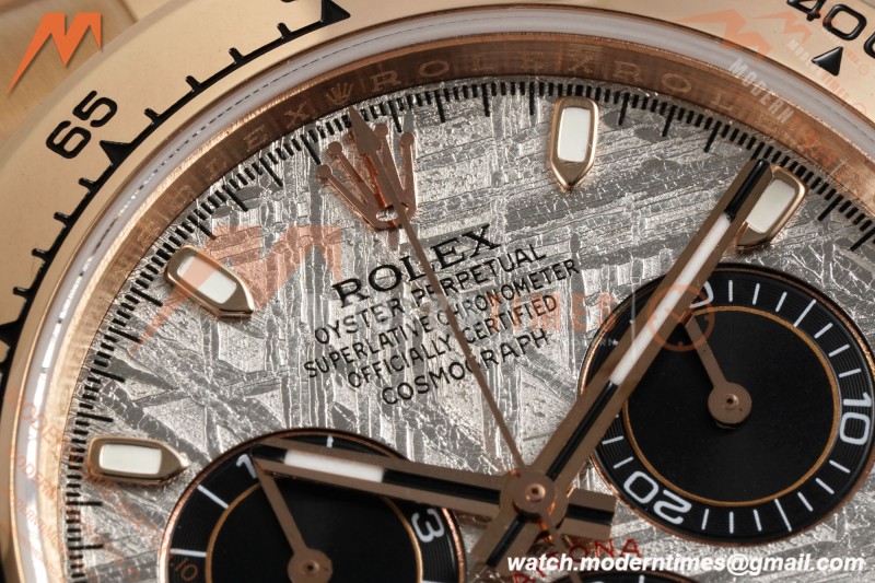 Rolex - Daytona 116505 40mm Tungsten Gain Weight RG/RG Meteorite Dial 3CF V2 SH4130