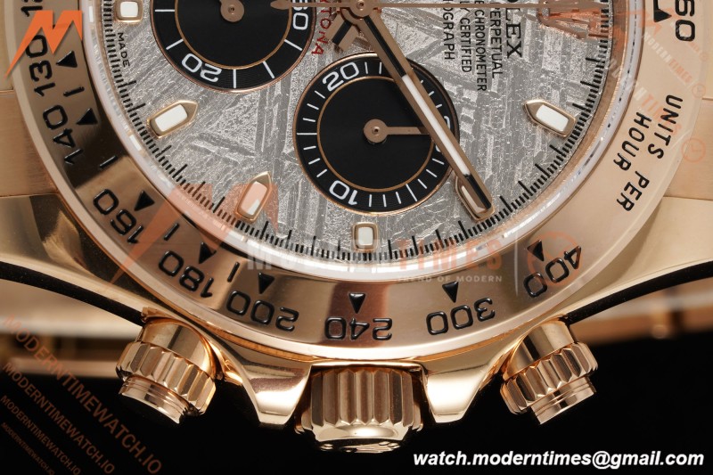 Rolex - Daytona 116505 40mm Tungsten Gain Weight RG/RG Meteorite Dial 3CF V2 SH4130