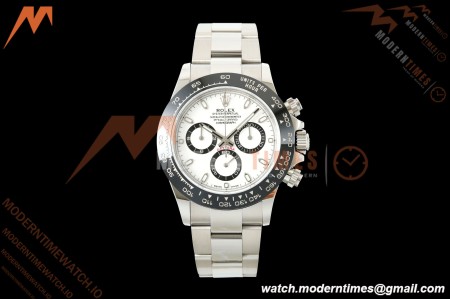 Rolex - Daytona 116500LN 40mm 904L CER SS/SS White 3CF SH4130 | 롤렉스 - 데이토나 116500LN 40mm 904L CER SS/SS 화이트 3CF SH4130