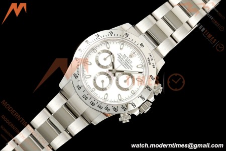 Rolex - Daytona 116520 40mm 904L SS/SS Wht/Stk 3CF SH4130 | 롤렉스 - 데이토나 116520 40mm 904L SS/SS 화이트/스틸 3CF SH4130
