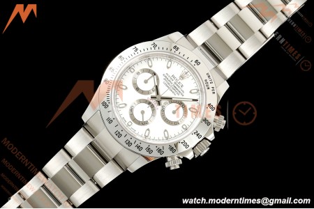 Rolex - Daytona 116520 40mm 904L SS/SS Wht/Stk 3CF SH4130