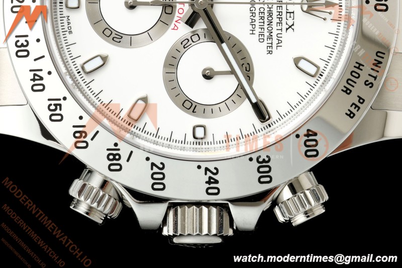 Rolex - Daytona 116520 40mm 904L SS/SS Wht/Stk 3CF SH4130