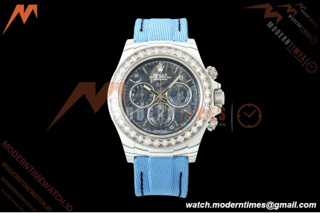 Rolex - Daytona ZIF Remould 40mm White Carbon Nylon Strap Blue Skeleton GETF DD4802
