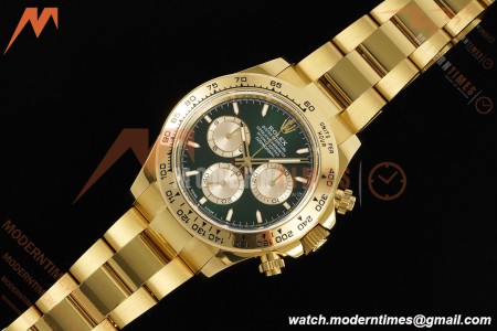 Rolex - Daytona 126508 40mm Gain Weight YG/YG Green/Gold/Stk QF V6 SH4131