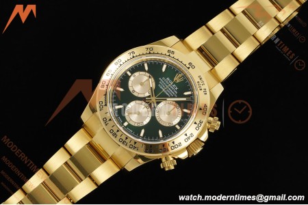 Rolex - Daytona 126508 40mm Gain Weight YG/YG Green/Gold/Stk QF V6 SH4131