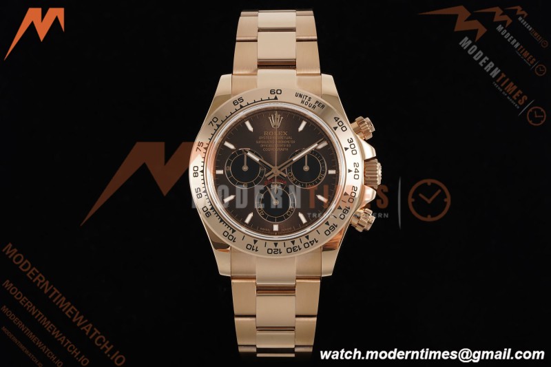 Rolex - Daytona 126505 40mm Gain Weight RG/RG Choco/Blk/Stk QF V6 SH4131