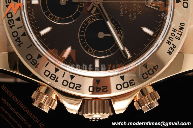 Rolex - Daytona 126505 40mm Gain Weight RG/RG Choco/Blk/Stk QF V6 SH4131