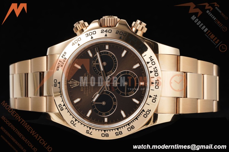 Rolex - Daytona 126505 40mm Gain Weight RG/RG Choco/Blk/Stk QF V6 SH4131