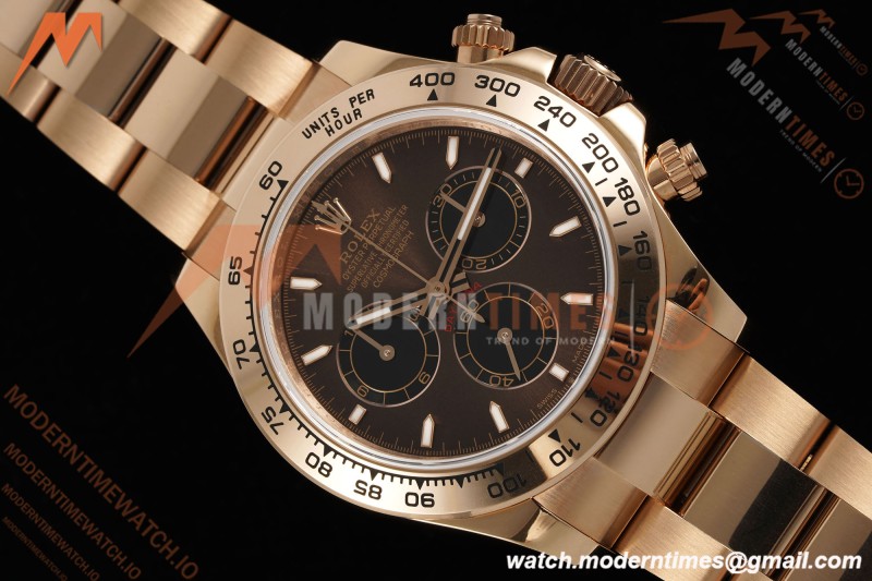 Rolex - Daytona 126505 40mm Gain Weight RG/RG Choco/Blk/Stk QF V6 SH4131