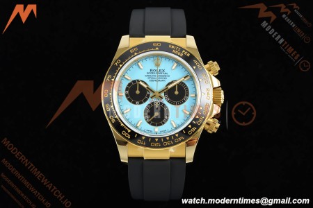 Rolex - Daytona 126518LN 40mm Gain Weight CER/YG/RU Blu/Blk Turquoise Dial QF V10 SH4131