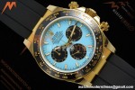 Rolex - Daytona 126518LN 40mm Gain Weight CER/YG/RU Blu/Blk Turquoise Dial QF V10 SH4131