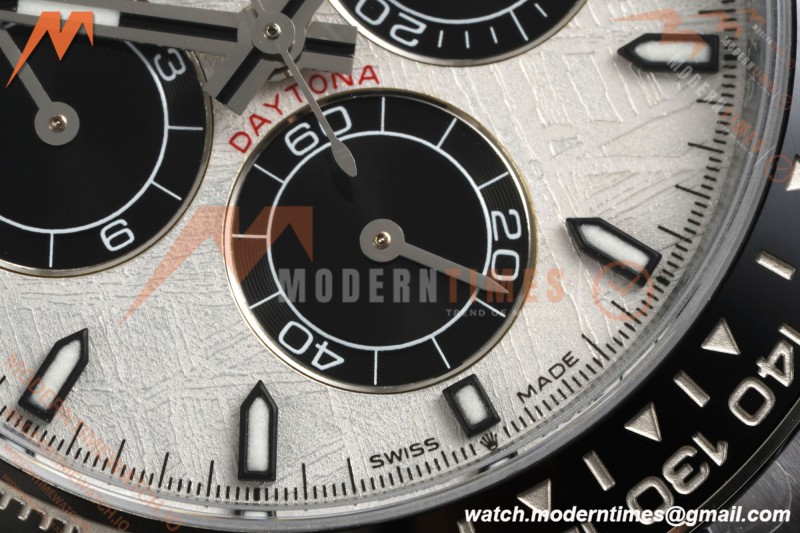 Rolex - Daytona 126519LN 40mm Gain Weight CER/WG/RU Grey/Blk/Stk Meteorite Dial QF V10 SH4131 | 롤렉스 - 데이토나 126519LN 40mm 게인 웨이트 CER/WG/RU 그레이/블랙/스틸 운석 다이얼 QF V10 SH4131