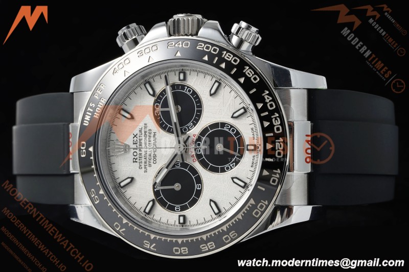 Rolex - Daytona 126519LN 40mm Gain Weight CER/WG/RU Grey/Blk/Stk Meteorite Dial QF V10 SH4131 | 롤렉스 - 데이토나 126519LN 40mm 게인 웨이트 CER/WG/RU 그레이/블랙/스틸 운석 다이얼 QF V10 SH4131