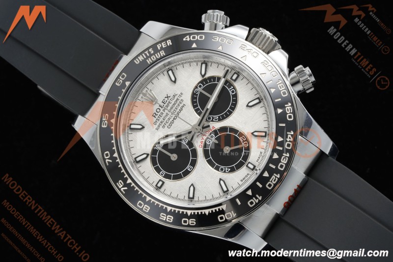 Rolex - Daytona 126519LN 40mm Gain Weight CER/WG/RU Grey/Blk/Stk Meteorite Dial QF V10 SH4131 | 롤렉스 - 데이토나 126519LN 40mm 게인 웨이트 CER/WG/RU 그레이/블랙/스틸 운석 다이얼 QF V10 SH4131