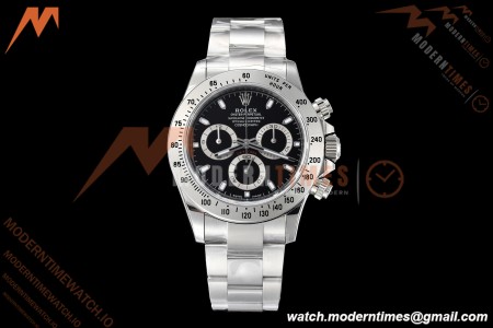 Rolex - Daytona 116520 40mm 904L SS/SS Blk/Stk VSF DD4130