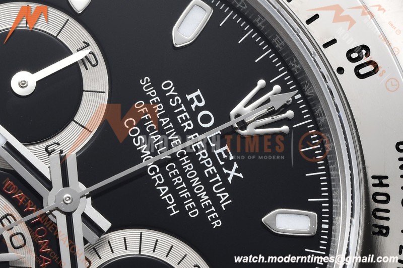 Rolex - Daytona 116520 40mm 904L SS/SS Blk/Stk VSF DD4130