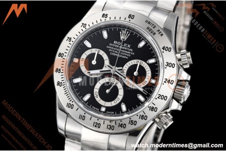 Rolex - Daytona 116520 40mm 904L SS/SS Blk/Stk VSF DD4130