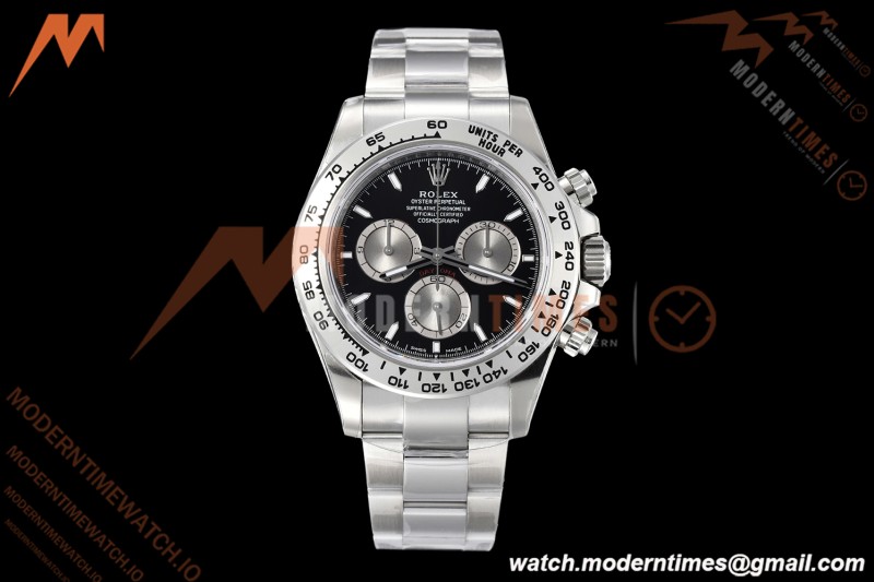 Rolex - Daytona 126509 40mm Tungsten Gain Weight SS/SS Blk/Silv/Stk VSF DD4131 | 롤렉스 - 데이토나 126509 40mm 텅스텐 게인 웨이트 SS/SS 블랙/실버/스틸 VSF DD4131