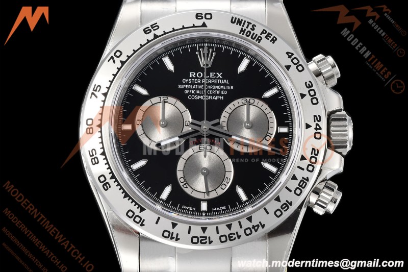 Rolex - Daytona 126509 40mm Tungsten Gain Weight SS/SS Blk/Silv/Stk VSF DD4131 | 롤렉스 - 데이토나 126509 40mm 텅스텐 게인 웨이트 SS/SS 블랙/실버/스틸 VSF DD4131