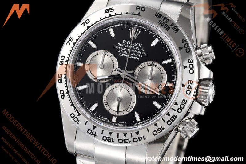 Rolex - Daytona 126509 40mm Tungsten Gain Weight SS/SS Blk/Silv/Stk VSF DD4131 | 롤렉스 - 데이토나 126509 40mm 텅스텐 게인 웨이트 SS/SS 블랙/실버/스틸 VSF DD4131