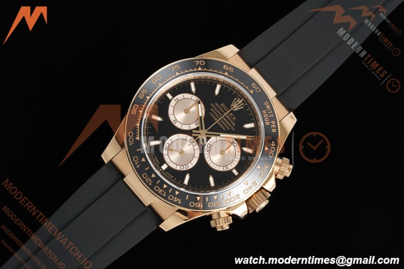 Rolex - Daytona 126515LN 40mm Gain Weight CER/RG/RU Blk/RG/Stk VSF V2 DD4131