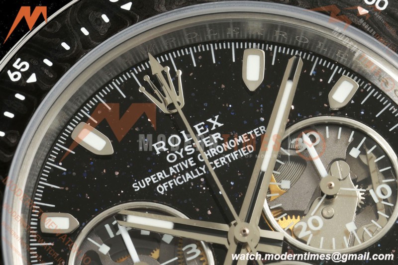 Rolex - DIW Ventura Daytona Artisans De Genève Stainless SS/NY Black Stars ADGF SA4130 | 롤렉스 - DIW 벤추라 데이토나 아티장 드 제네브 스테인리스 스틸/NY 블랙 스타 ADGF SA4130