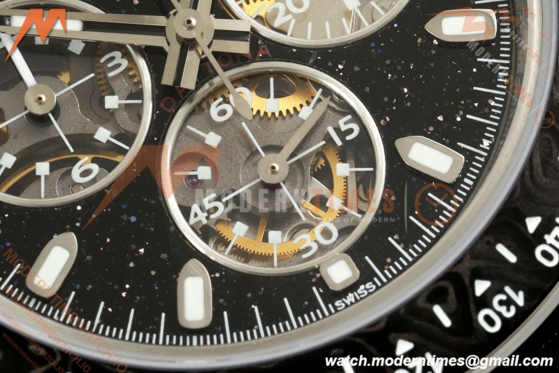 Rolex - DIW Ventura Daytona Artisans De Genève Stainless SS/NY Black Stars ADGF SA4130 | 롤렉스 - DIW 벤추라 데이토나 아티장 드 제네브 스테인리스 스틸/NY 블랙 스타 ADGF SA4130