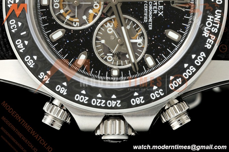Rolex - DIW Ventura Daytona Artisans De Genève Stainless SS/NY Black Stars ADGF SA4130 | 롤렉스 - DIW 벤추라 데이토나 아티장 드 제네브 스테인리스 스틸/NY 블랙 스타 ADGF SA4130