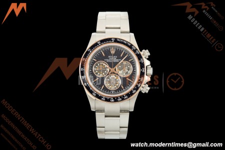 Rolex - DIW Ventura Daytona Artisans De Genève Stainless SS/SS Black Stars ADGF SA4130 | 롤렉스 - DIW 벤추라 데이토나 아티장 드 제네브 스테인리스 스틸/SS 블랙 스타 ADGF SA4130