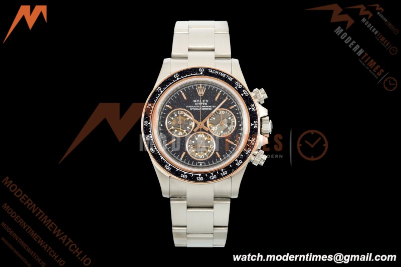 Rolex - DIW Ventura Daytona Artisans De Genève Stainless SS/SS Black Stars ADGF SA4130 | 롤렉스 - DIW 벤추라 데이토나 아티장 드 제네브 스테인리스 스틸/SS 블랙 스타 ADGF SA4130
