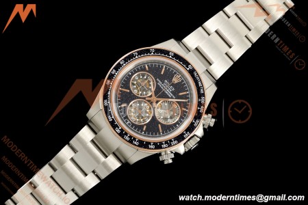 Rolex - DIW Ventura Daytona Artisans De Genève Stainless SS/SS Black Stars ADGF SA4130 | 롤렉스 - DIW 벤추라 데이토나 아티장 드 제네브 스테인리스 스틸/SS 블랙 스타 ADGF SA4130