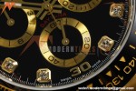 Rolex - Daytona 116518LN 40mm Gain Weight CER/YG/RU Blk/Gold/Dia QF V11 SH4130