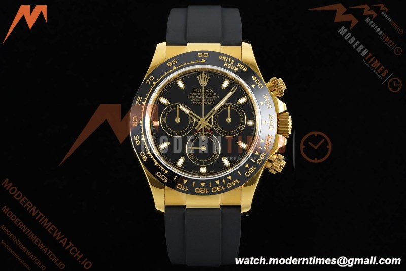 Rolex - Daytona 116518LN 40mm Gain Weight CER/YG/RU Blk/Stk QF V11 SH4130