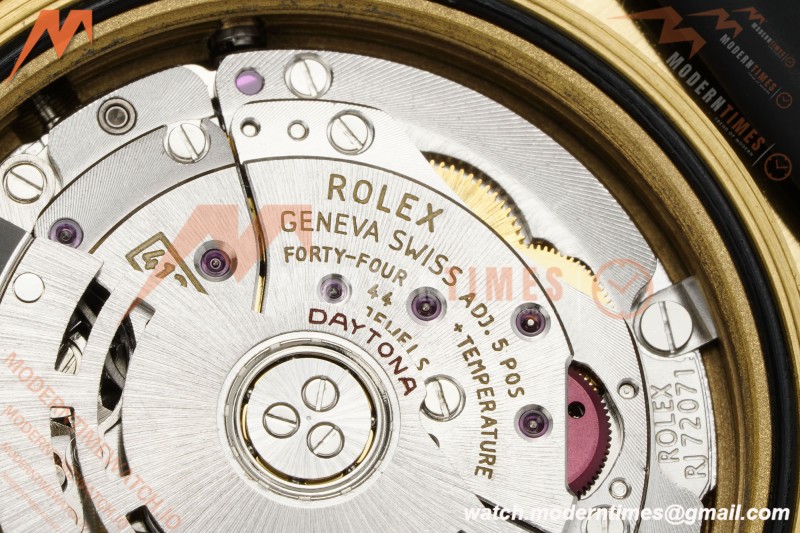 Rolex - Daytona 116518LN 40mm Gain Weight CER/YG/RU Blk/Stk QF V11 SH4130