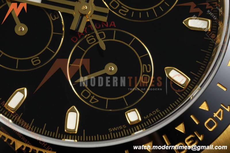 Rolex - Daytona 116518LN 40mm Gain Weight CER/YG/RU Blk/Stk QF V11 SH4130