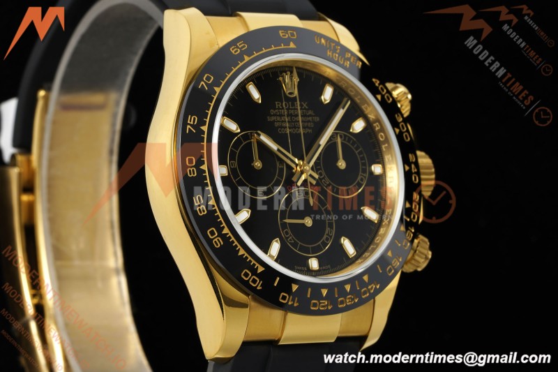 Rolex - Daytona 116518LN 40mm Gain Weight CER/YG/RU Blk/Stk QF V11 SH4130