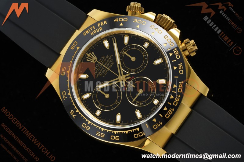 Rolex - Daytona 116518LN 40mm Gain Weight CER/YG/RU Blk/Stk QF V11 SH4130