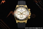 Rolex - Daytona 116518LN 40mm Gain Weight CER/YG/RU Wht/Stk QF V11 SH4130