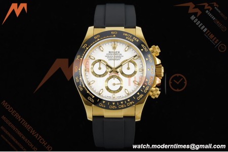 Rolex - Daytona 116518LN 40mm Gain Weight CER/YG/RU Wht/Stk QF V11 SH4130 | 롤렉스 - 데이토나 116518LN 40mm 게인 웨이트 CER/YG/RU 화이트/스틸 QF V11 SH4130