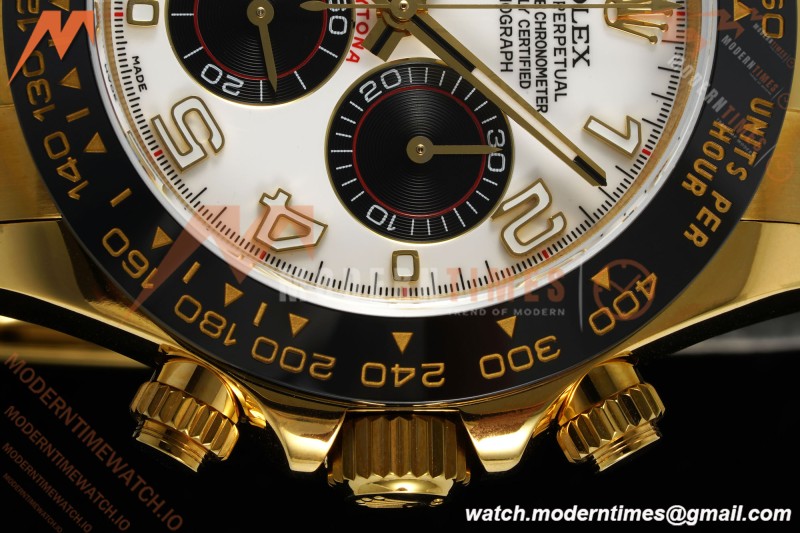 Rolex - Daytona 116518LN 40mm Tungsten Gain Weight YG/RU Wht/Blk/Num QF V11 SH4130