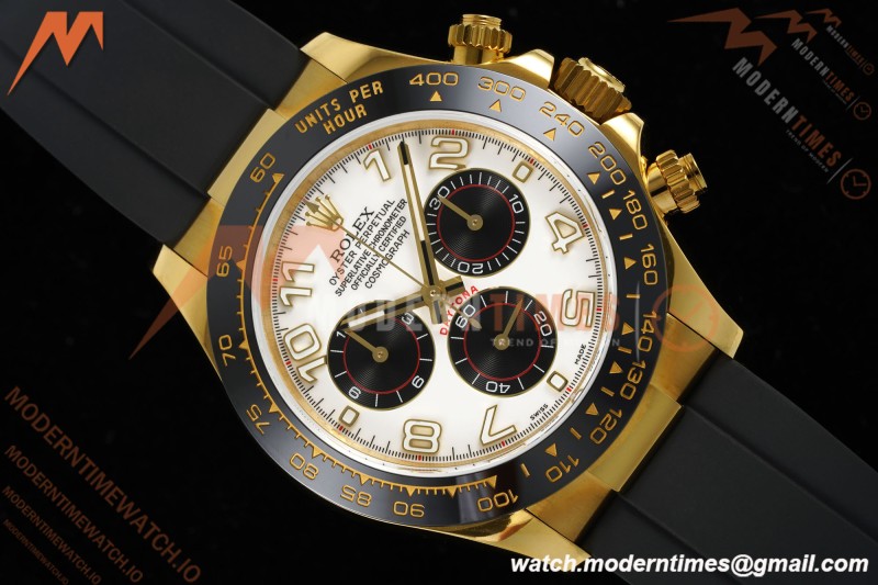 Rolex - Daytona 116518LN 40mm Tungsten Gain Weight YG/RU Wht/Blk/Num QF V11 SH4130