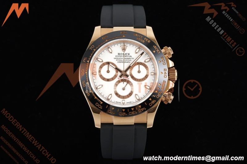 Rolex - Daytona 116515LN 40mm Tungsten Gain Weight RG/RU White Dial QF V11 SH4130 | 롤렉스 - 데이토나 116515LN 40mm 텅스텐 게인 웨이트 RG/RU 화이트 다이얼 QF V11 SH4130