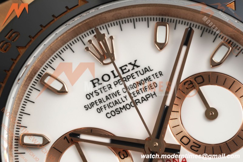 Rolex - Daytona 116515LN 40mm Tungsten Gain Weight RG/RU White Dial QF V11 SH4130 | 롤렉스 - 데이토나 116515LN 40mm 텅스텐 게인 웨이트 RG/RU 화이트 다이얼 QF V11 SH4130