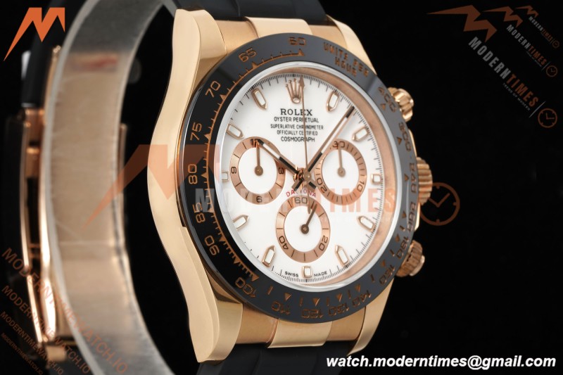 Rolex - Daytona 116515LN 40mm Tungsten Gain Weight RG/RU White Dial QF V11 SH4130 | 롤렉스 - 데이토나 116515LN 40mm 텅스텐 게인 웨이트 RG/RU 화이트 다이얼 QF V11 SH4130