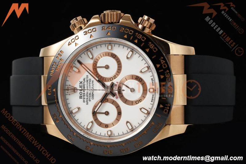Rolex - Daytona 116515LN 40mm Tungsten Gain Weight RG/RU White Dial QF V11 SH4130 | 롤렉스 - 데이토나 116515LN 40mm 텅스텐 게인 웨이트 RG/RU 화이트 다이얼 QF V11 SH4130