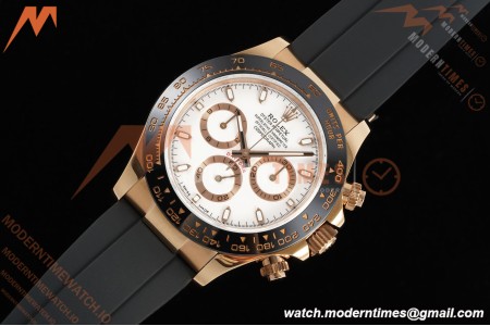 Rolex - Daytona 116515LN 40mm Tungsten Gain Weight RG/RU White Dial QF V11 SH4130 | 롤렉스 - 데이토나 116515LN 40mm 텅스텐 게인 웨이트 RG/RU 화이트 다이얼 QF V11 SH4130