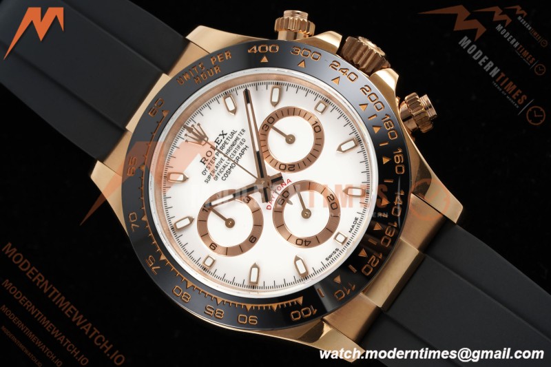 Rolex - Daytona 116515LN 40mm Tungsten Gain Weight RG/RU White Dial QF V11 SH4130 | 롤렉스 - 데이토나 116515LN 40mm 텅스텐 게인 웨이트 RG/RU 화이트 다이얼 QF V11 SH4130