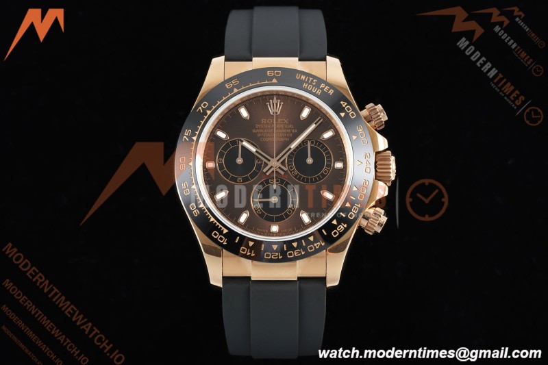 Rolex - Daytona 116515LN 40mm Tungsten Gain Weight RG/RU Brn/Blk/Stk QF V11 SH4130