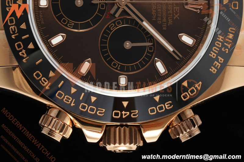 Rolex - Daytona 116515LN 40mm Tungsten Gain Weight RG/RU Brn/Blk/Stk QF V11 SH4130