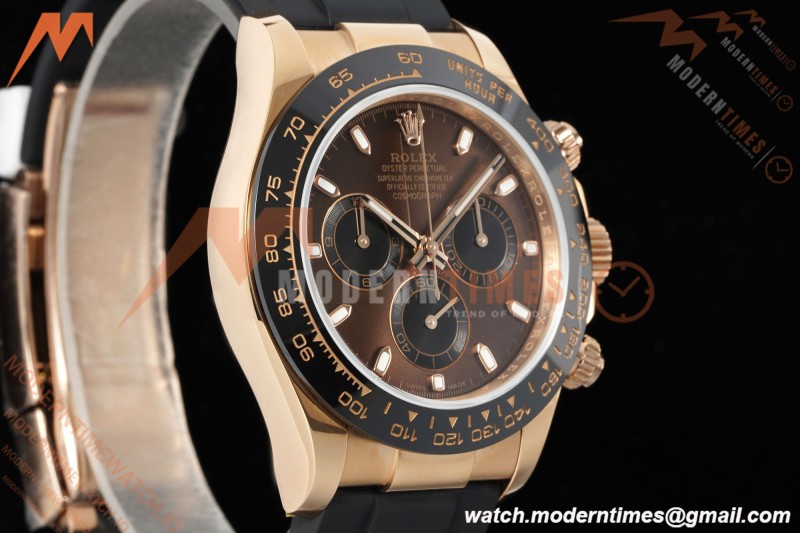 Rolex - Daytona 116515LN 40mm Tungsten Gain Weight RG/RU Brn/Blk/Stk QF V11 SH4130